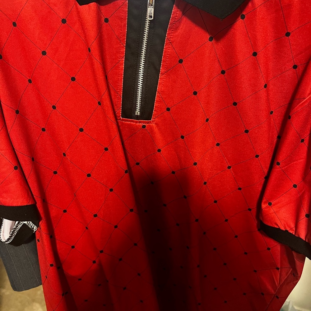 Red men's shirt